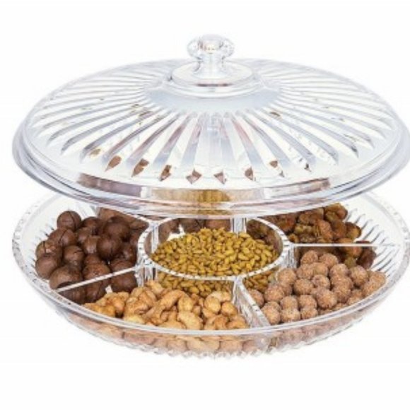 12'' Acrylic Sectional Serving Tray - Picture 1 of 1